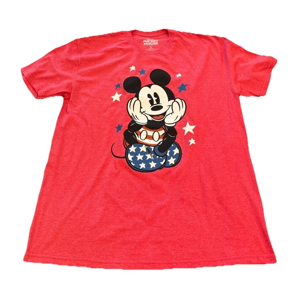 DisneyParks Mickey Mouse USA Flag 4th of July Tee Unisex T Shirt NWOT. Sz XL